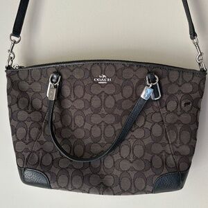 Coach Small Kelsey Satchel In Signature Jacquard
